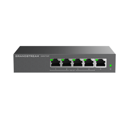 Grandstream GWN7700P 5-Port Gigabit 4-Port PoE+ Switch