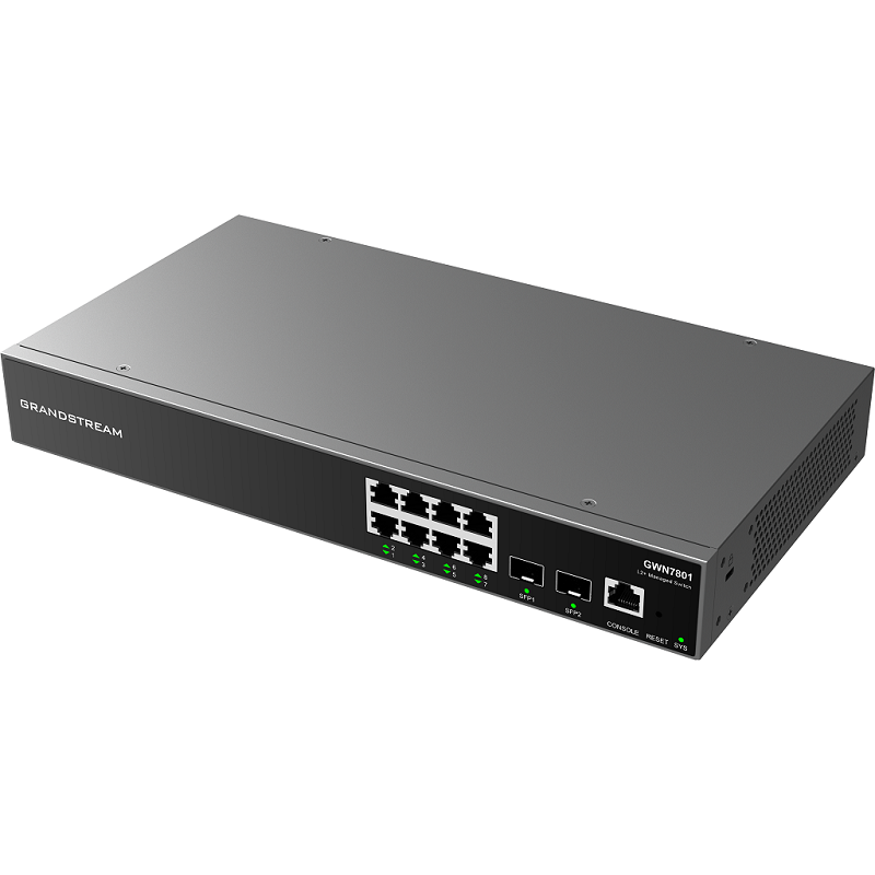 Grandstream GWN7801P 8-Port Gigabit Enterprise Layer 2+ Managed PoE Network Switch Grandstream GWN7801P 8-Port Gigabit Enterprise Layer 2+ Managed PoE Network Switch