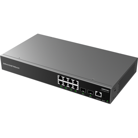 Grandstream GWN7801P 8-Port Gigabit Enterprise Layer 2+ Managed PoE Network Switch