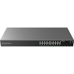 Grandstream GWN7802P 16-Port Gigabit Enterprise Layer 2+ Managed PoE Network Switch