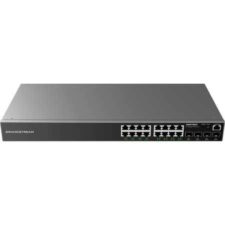 Grandstream GWN7802P 16-Port Gigabit Enterprise Layer 2+ Managed PoE Network Switch