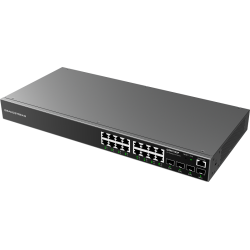 Grandstream GWN7802P 16-Port Gigabit Enterprise Layer 2+ Managed PoE Network Switch