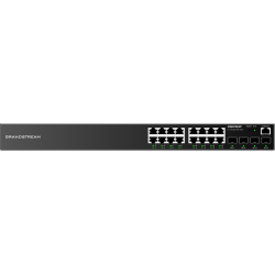 Grandstream GWN7802P 16-Port Gigabit Enterprise Layer 2+ Managed PoE Network Switch