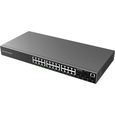 Grandstream GWN7803P 24-Port Gigabit Enterprise Layer 2+ Managed PoE Network Switch