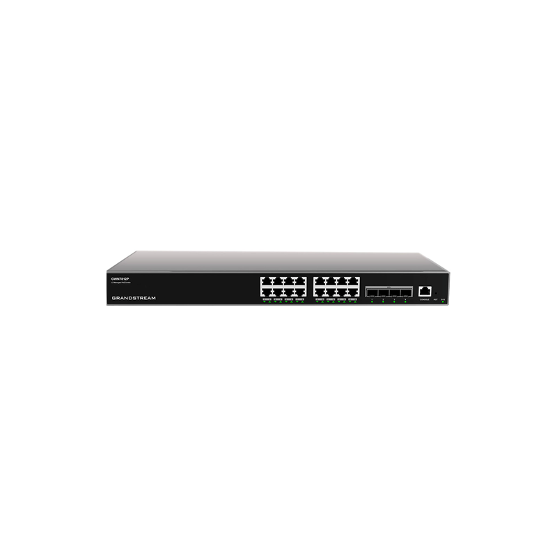 Grandstream GWN7812P 16-Port Gigabit Enterprise Layer 3 Managed PoE Network Switch Grandstream GWN7812P 16-Port Gigabit Enterprise Layer 3 Managed PoE Network Switch