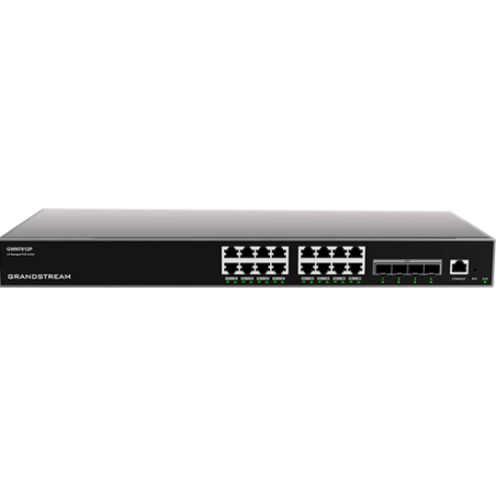 Grandstream GWN7812P 16-Port Gigabit Enterprise Layer 3 Managed PoE Network Switch