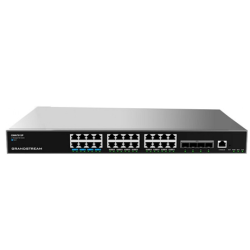 Grandstream GWN7813P 24-Port Gigabit Enterprise Layer 3 Managed PoE Network Switch