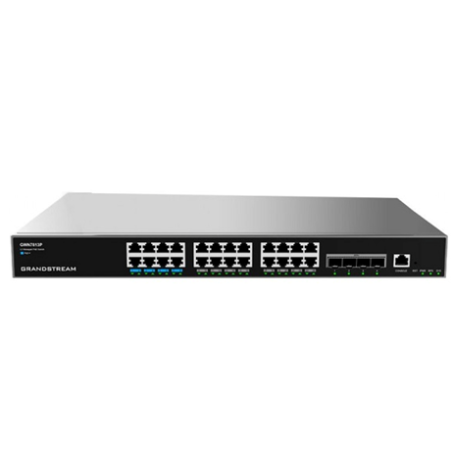 Grandstream GWN7813P 24-Port Gigabit Enterprise Layer 3 Managed PoE Network Switch