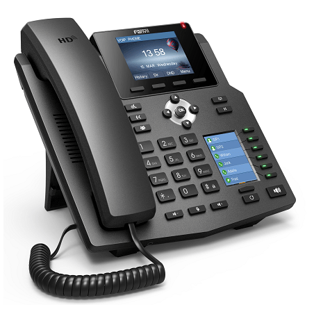 Fanvil X4 4-Line Enterprise IP-Phone with Colour Screens & 30 DSS Keys