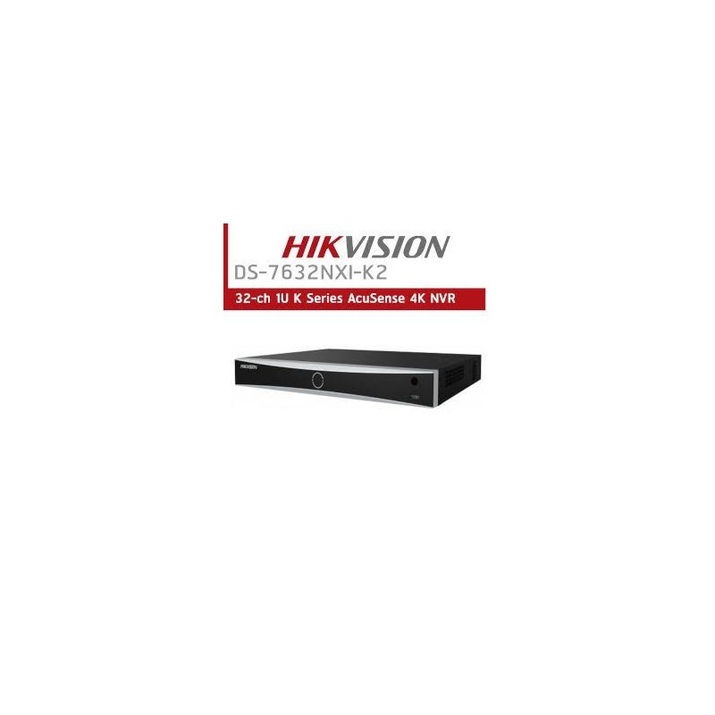 Hikvision DS-7632NXI-K2 32-channel 1U K Series AcuSense 4K Network Video Recorder (NVR) Hikvision DS-7632NXI-K2 32-channel 1U K Series AcuSense 4K Network Video Recorder (NVR)
