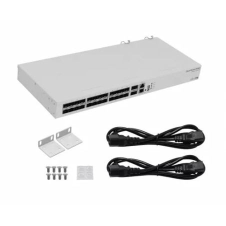 “MikroTik CRS326-24S+2Q+RM | 24× SFP+ 2× QSFP+ Managed Switch