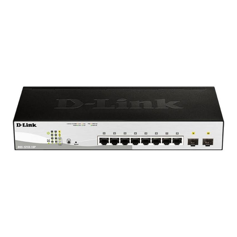D-Link DGS-1210-10MP 10-Port Gigabit Smart Managed PoE Switch | High PoE Budget D-Link DGS-1210-10MP 10-Port Gigabit Smart Managed PoE Switch | High PoE Budget