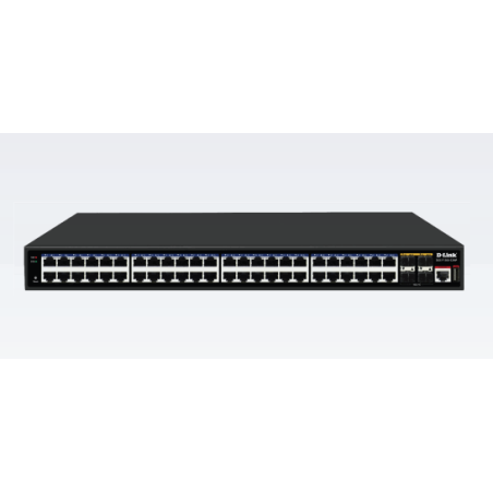 D-Link DGS-F1500-52MP 48-Port Gigabit Managed PoE+ Switch | 600W PoE Budget