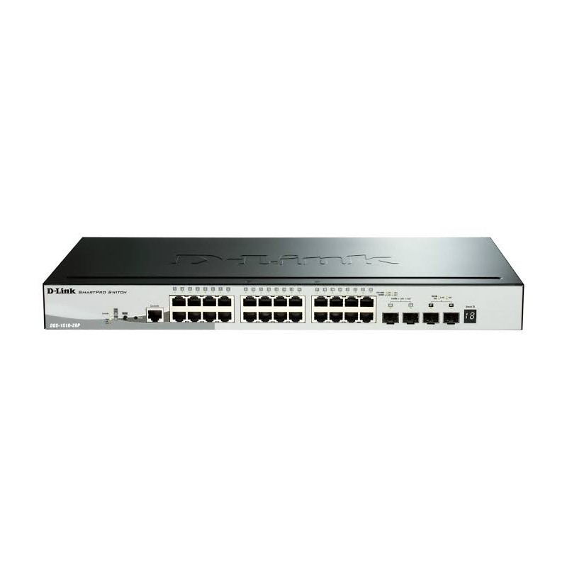 D-Link DGS-1510-28P 28-Port Gigabit Smart Managed PoE+ Switch | Advanced Network Management D-Link DGS-1510-28P 28-Port Gigabit Smart Managed PoE+ Switch | Advanced Network Management