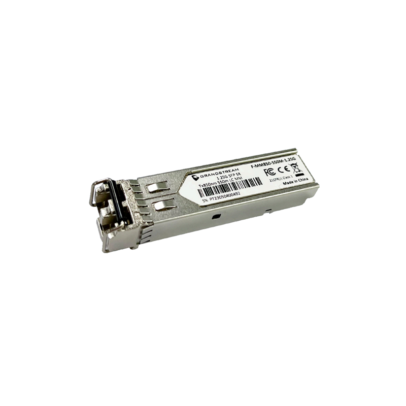 Grandstream F-MM850-550M-1.25G SFP Fiber Module Grandstream F-MM850-550M-1.25G SFP Fiber Module